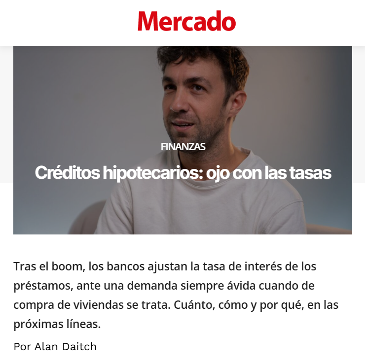 Nota a Tasatasa.com en el diario Mercado